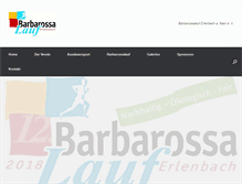 Tablet Screenshot of barbarossalauf.de